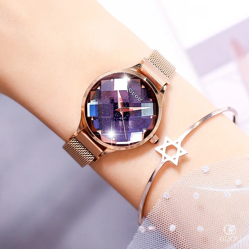 Fashion Ancient European Magnet Ladies Watch Aesthetic Romantic Beauty Jelly Mirror Watch Female Watch g66620