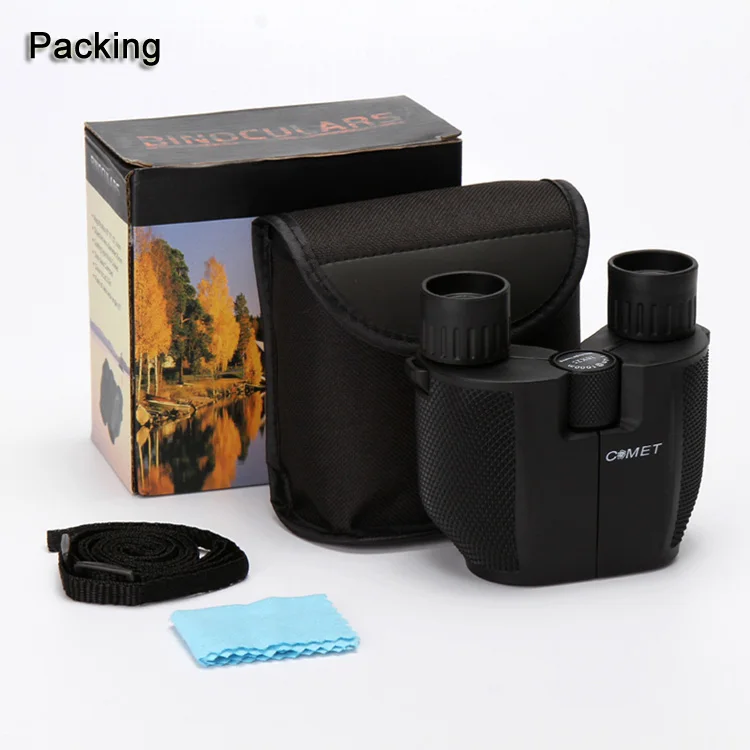 Профессиональный портативный охотничий бинокль с увеличением 10 х25 призмой BAK4 и