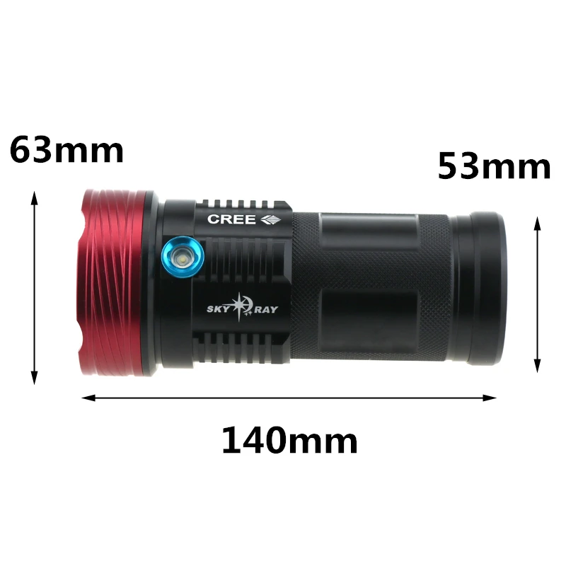15000 Lumens 9XCREE XM-L T6 LED Flashlights Bright High Power Handheld Flashlight Torch 9T6 Hunting Work Lamp 3 Modes Colors |