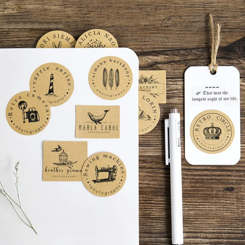 45 шт./кор. винтажная бумажная наклейка в стиле ретро украшение для фотосъемки