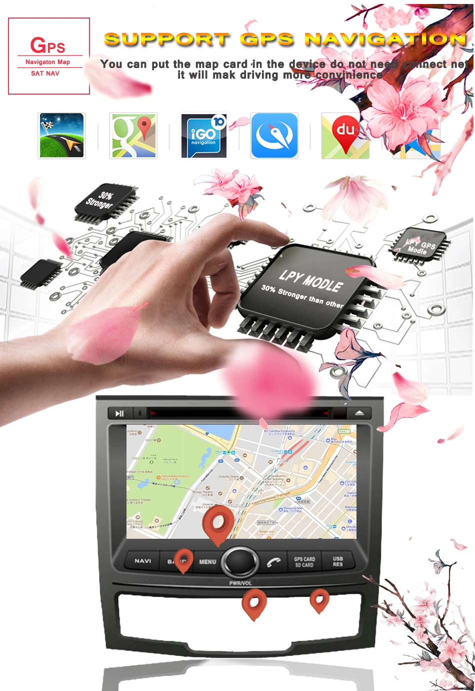 " Android 9,0 Octa ОС автомобильный DVD gps радио для Ssangyong Korando 2010-2013& Actyon 2012- Поддержка Wi-Fi 3/4G DAB+ ТВ Видео Aux