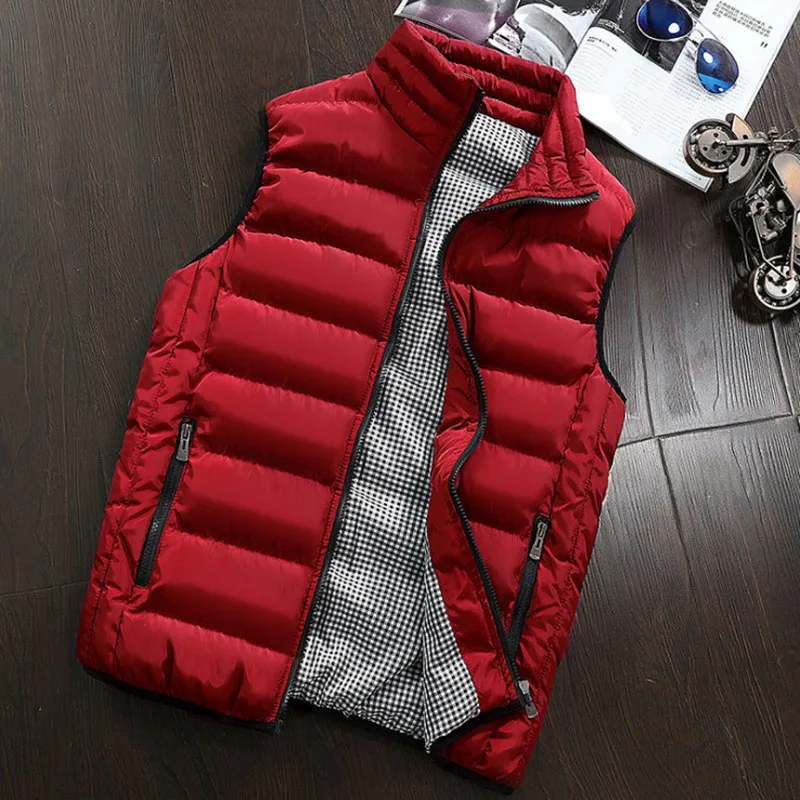 Мужская жилетка новая стильная теплая куртка без рукавов на осень и зиму мужская