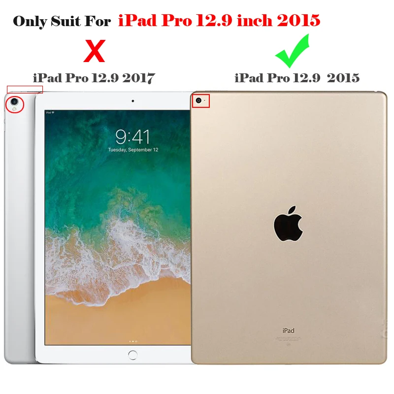 Беспроводная Bluetooth клавиатура для iPad Pro 12 9 дюйма (2015) кожаный чехол 2015 подставка