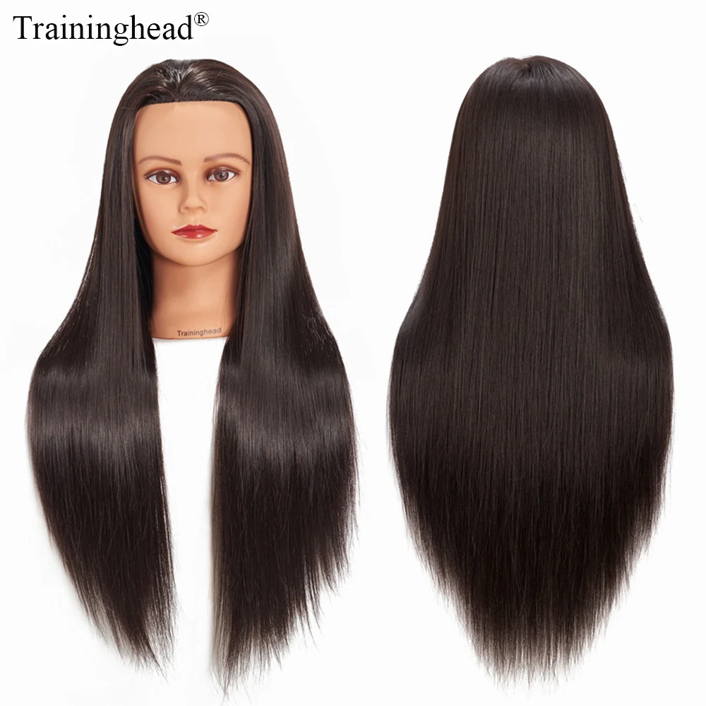Traininghead 26 &quot 28&quot манекен головы волосы Учебные манекены косметологии куклы