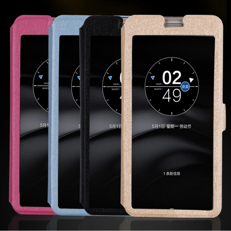 Флип-прозрачный чехол с окошком для HUAWEI Ascend Y3 Y3C Y336 Y360 Y5 Y5C Y541 Y635 смарт-чехол с сенсорной подставкой для телефона