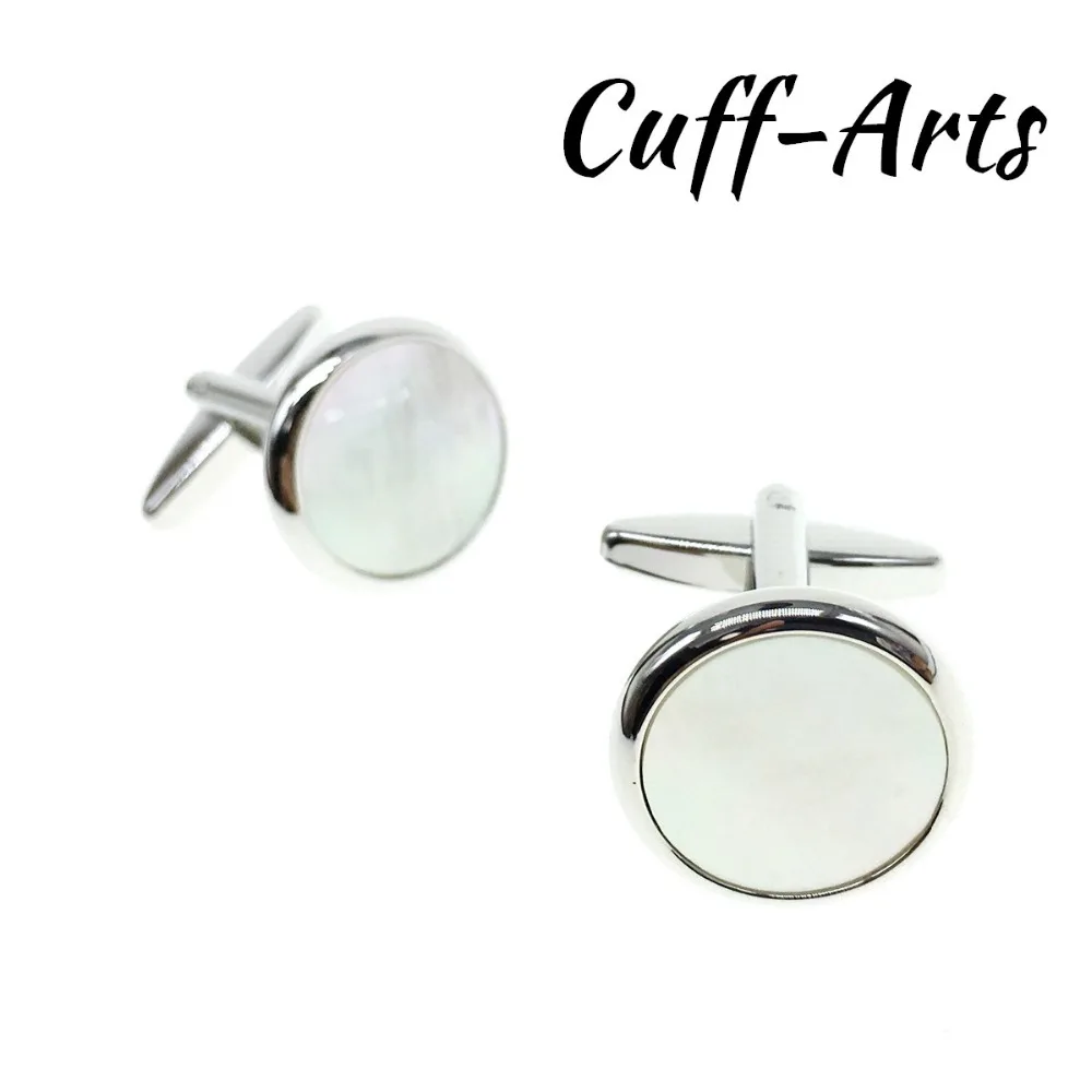 

Cuffarts High Quality Natural Mother Of Pearl Gemelos Cufflinks Sea Shell Cuff links Popular Lawyer Groom Cuffs C10110