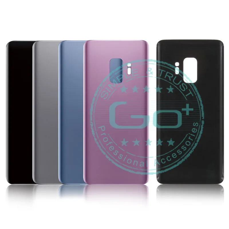Для Samsung Galaxy S9 Задняя крышка батареи стекло + пластик для G960F G960 задняя корпуса