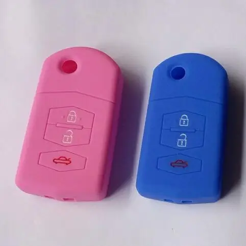 Silicone car styling key cover protector keychain Case for Mazda2 Mazda3 Mazda5 Mazda6 CX-5 CX-4 CX7 CX9 MX5 Atenza Axela | Автомобили и