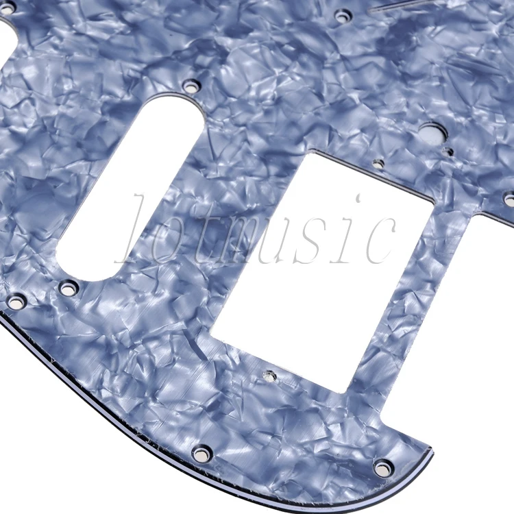 4 шт. серый жемчуг Гитара Pickguard SSH 3-слойный 11 Отверстие для электрической замены |
