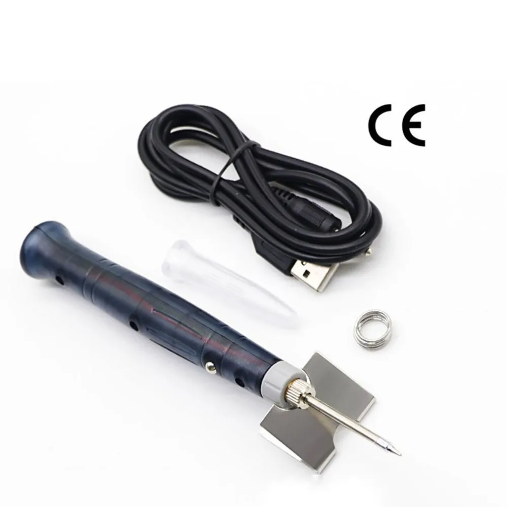 Мини Портативный USB 5 в 8 Вт Электрический паяльник Pen/Tip сенсорный переключатель