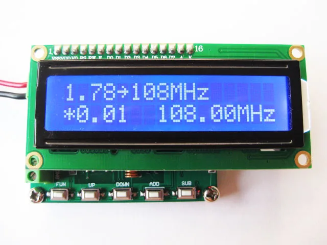 Бесплатная доставка генератор сигналов HM370 DDS FM 78 ~ 108 МГц PLL цифровой дисплей ЖК-модуль датчик