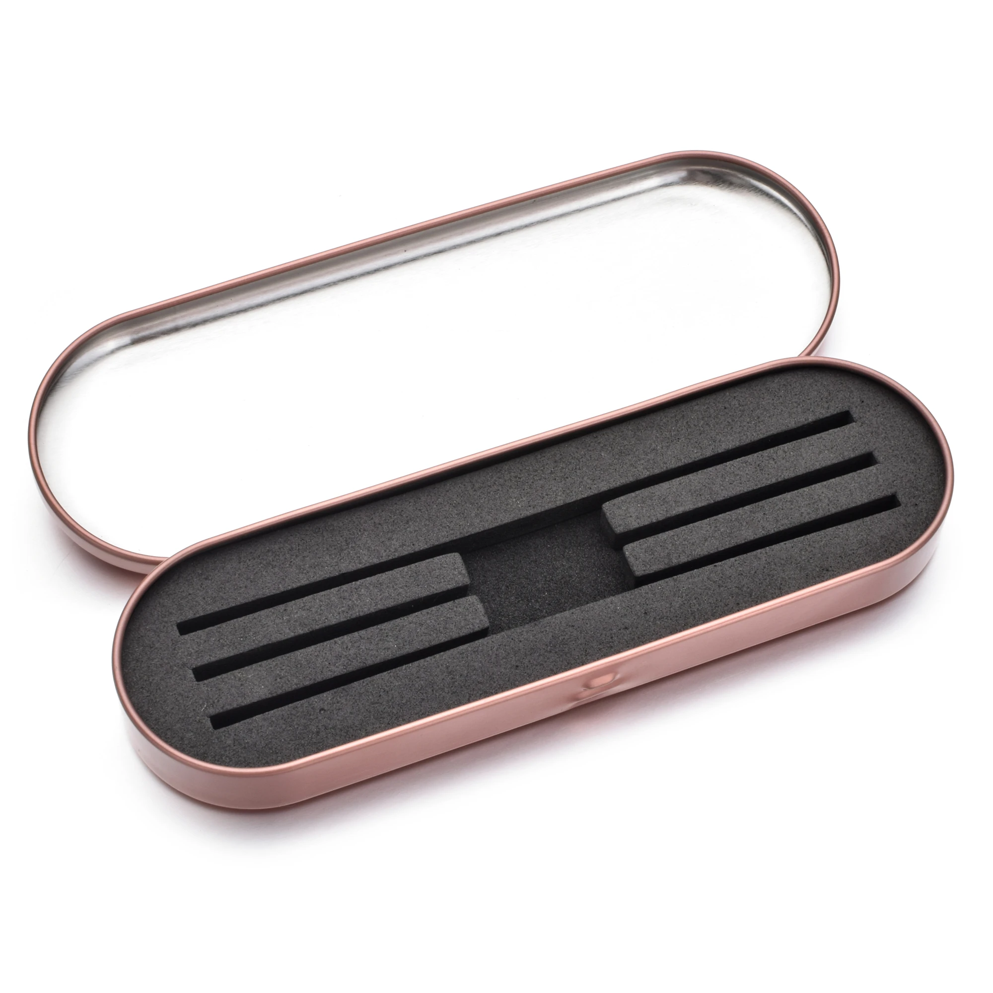 can store 3pcs Eyemix портативные щипцы для ресниц коробка для хранения жесть чехол доступный Макияж сумка для ресниц расширение норки ресницы - Цвет: can store 3pcs