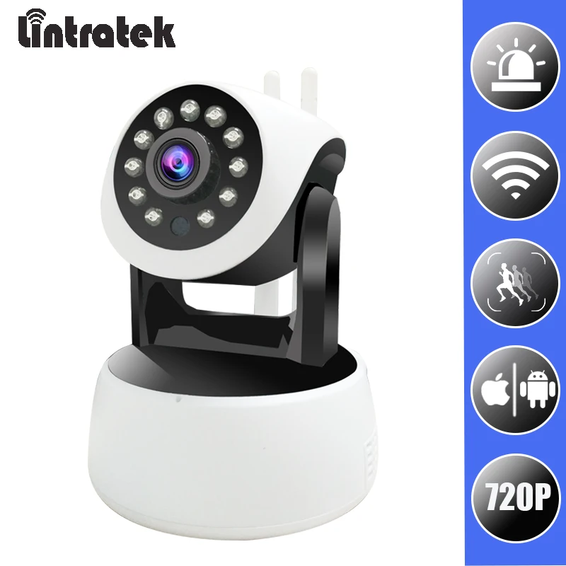 Камера видеонаблюдения HD 720P Беспроводная мини камера безопасности с Wi Fi PTZ