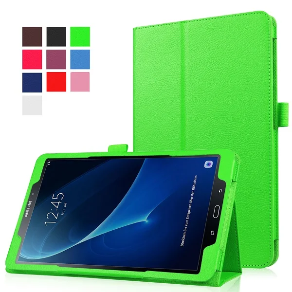 Folio PU leather cover case For Samsung Galaxy Tab A 10.1 T585 T580 SM-T580 T580N protective | Компьютеры и офис