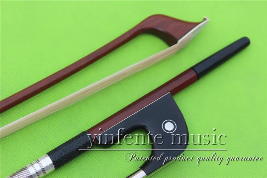 

BA-106 # ONE new High Quality 3/4 bass bow Brazilwood ebony f rog bass Bow