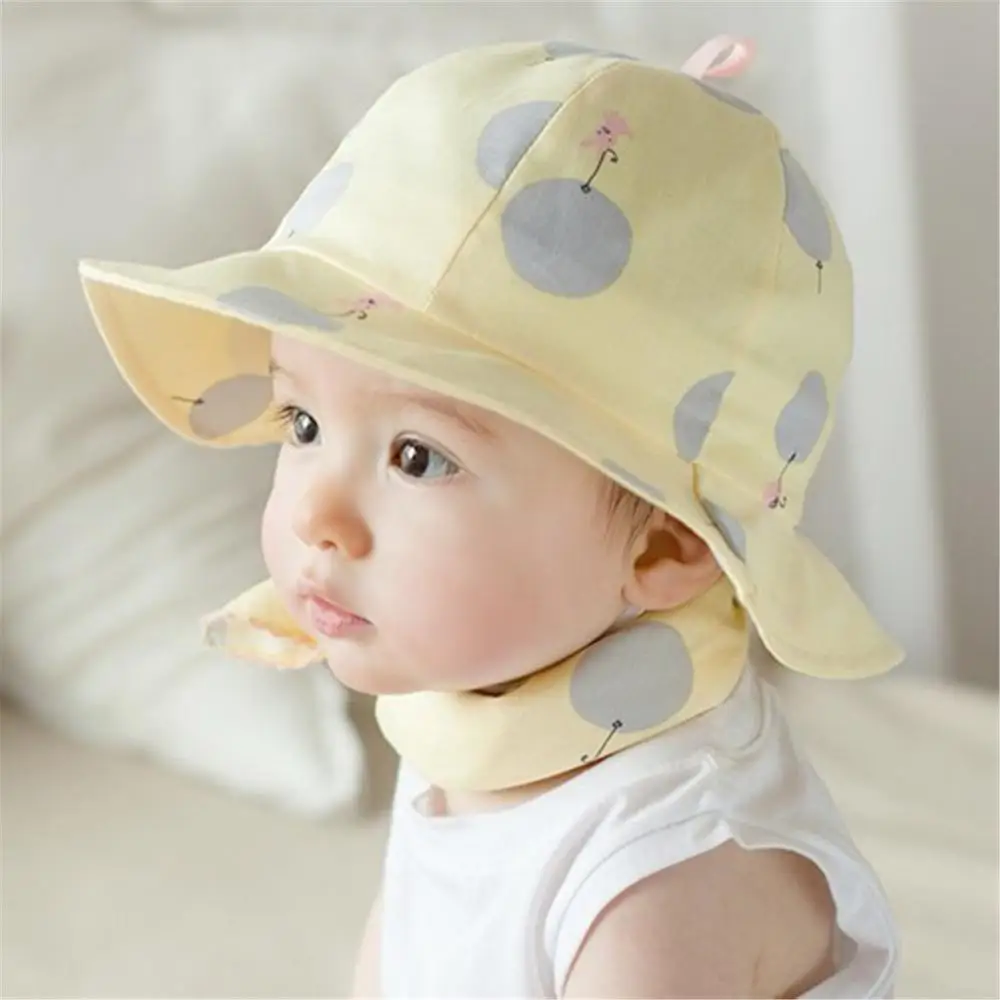 2016 Kawaii Baby Sun Hat Kid Children Girl Summer Outdoor Cotton Cap Printed | Детская одежда и обувь