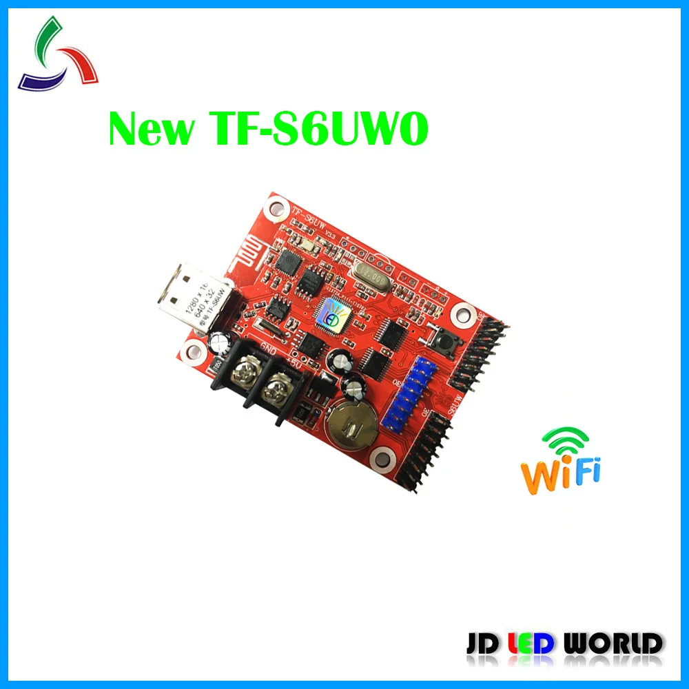 Светодиодная карта контроллера TF S6UW0 wifi поставляется с 1 * HUB08 и 2 HUB12 USB + WIFI