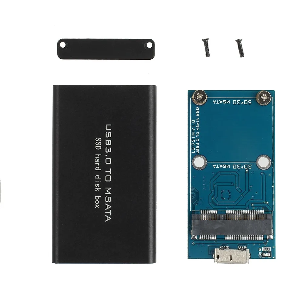 Портативный MSATA к USB 3 0 Корпус для жесткого диска SSD адаптер кабель чехол