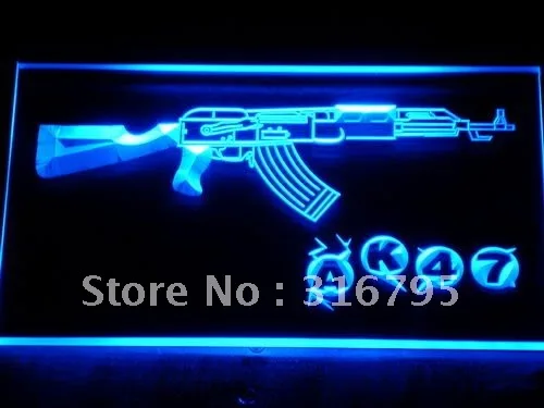 Новинка 801 AK47 kalashniрасков страйкбольных стрелок фотографические неоновые знаки с