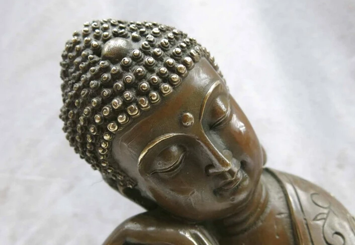 ZSR wholesale factory 10" bronze sculpture China cooper many buddha on the thought Statue | Дом и сад