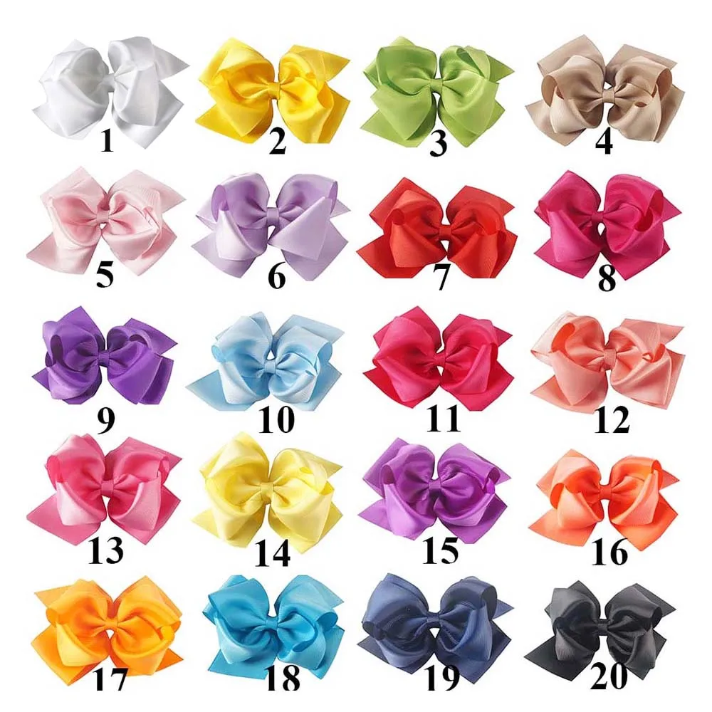 2 шт./лот 6 &quotБольшие банты для волос с клипсами девочек детская модная корсажная