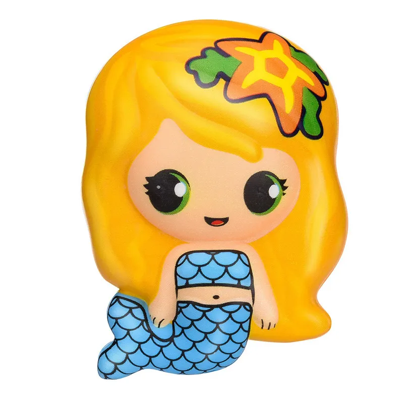 4 шт. сжимаемые игрушки Kawaii очаровательная игрушка Русалка медленно