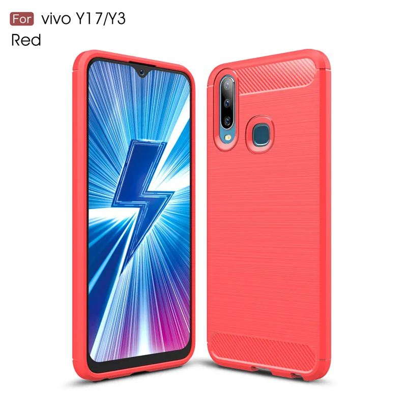 ДЛЯ vivo Y17 чехол Y3 противоударный мягкий ТПУ матовый для Vivo V1902 Funda V1901A Coque 6 35" |