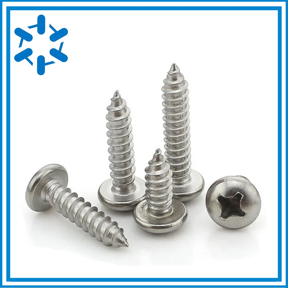 

500pcs/lot ST2.6*10 PA stainless steel Philips head self-tapping screw / head self-tapping screw