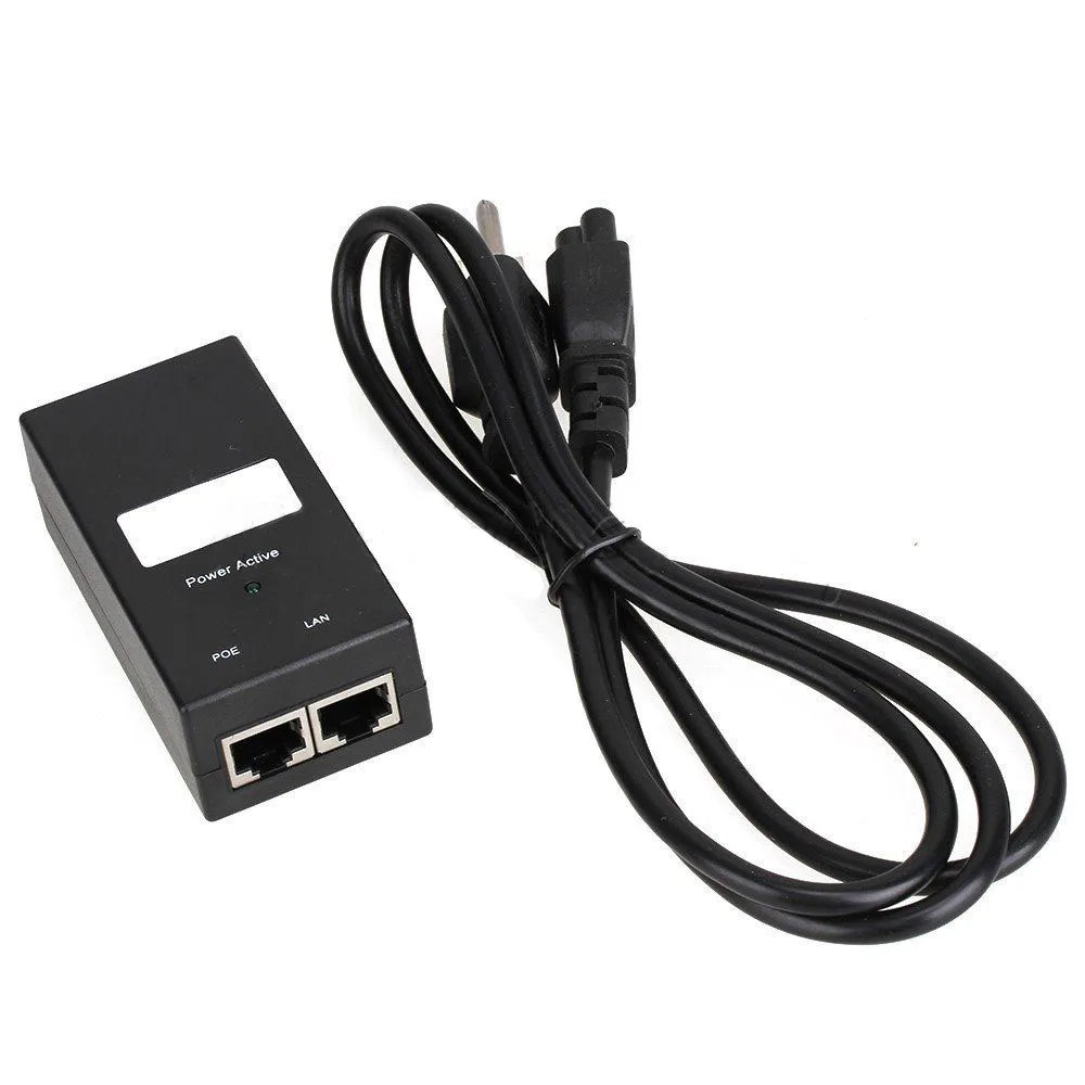 Адаптер питания для инжектора POE 48 в а с вилкой Стандарта США|poe injector power|switching