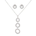 Ювелирные наборы хадияна темпераментные модные круглые дизайнерские серьги и ожерелье наборы CN905 высокое качество игра воротника и серьги