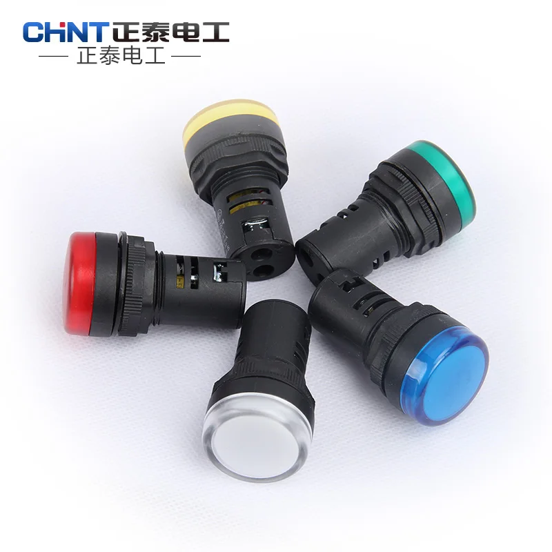 Китайский ND16-22DS/2 пилотные огни Светодиодный индикатор AC/DC 6 V 12 V 24 V 36 V 48 V 110 V 220 V 380 V светодиодный свет(AD16-22DS
