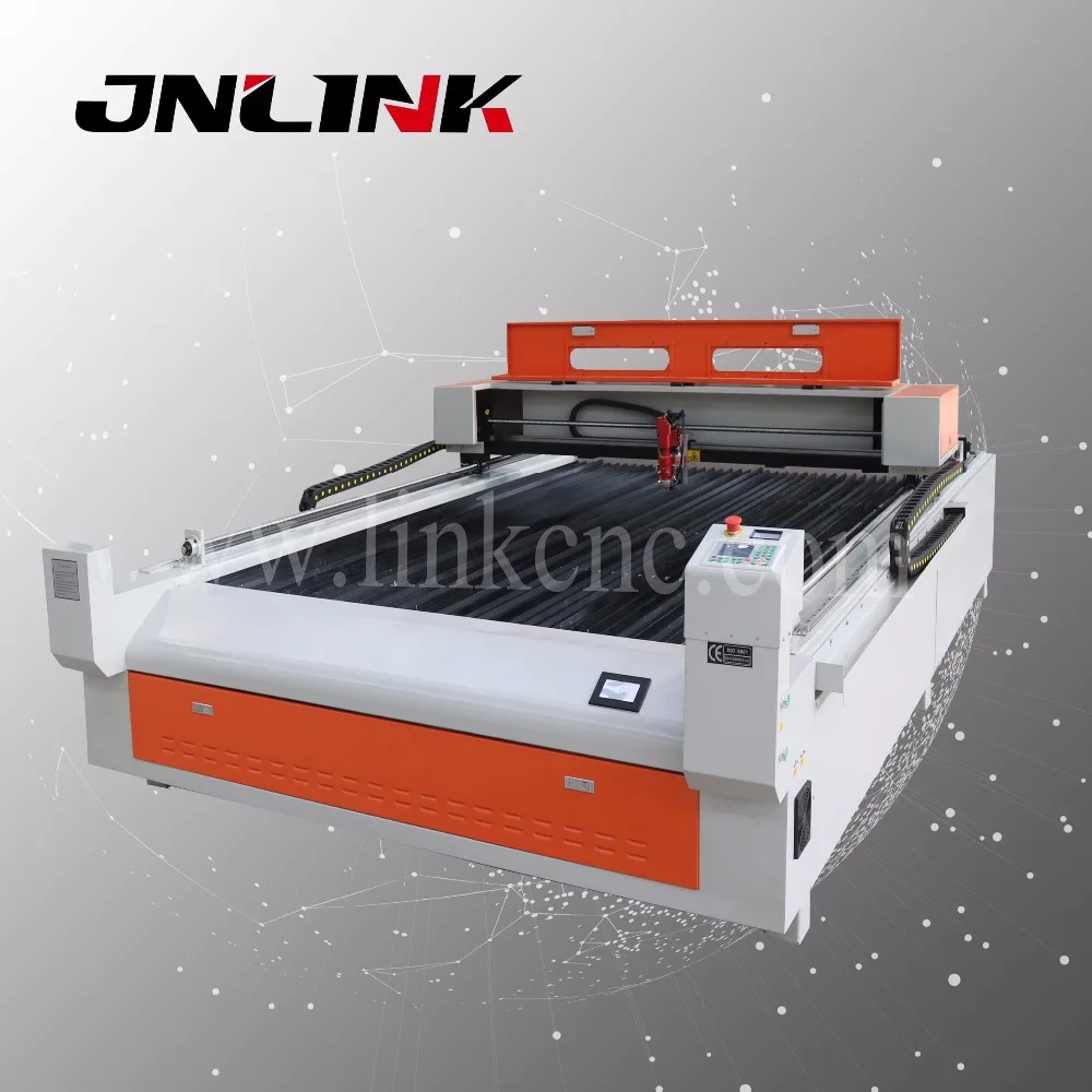 JNLINK 1300*2500 mm co2 advertising logo sign metal laser cutting machine price engraving 2030 90W 100W 130W | Инструменты