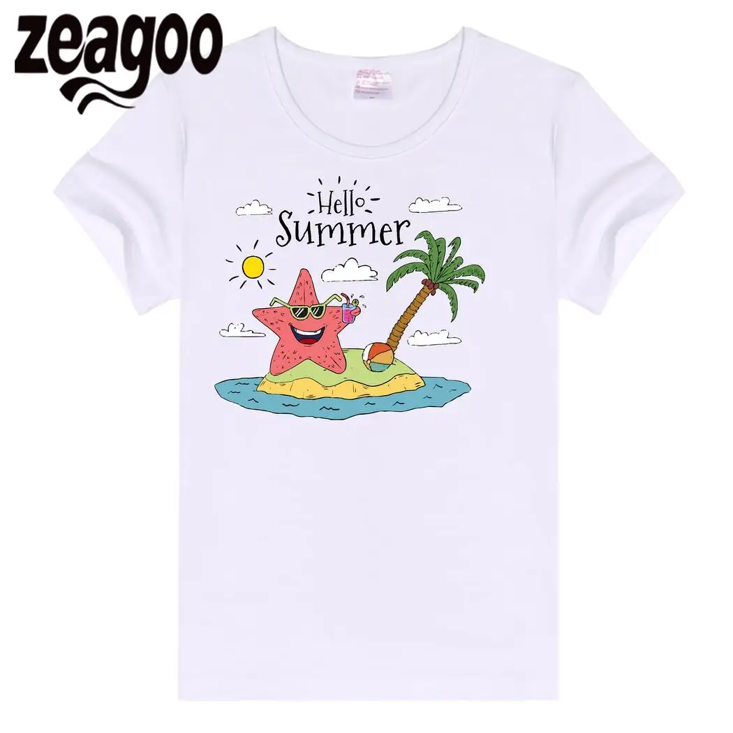 Zeagoo шеи Повседневное Основные Обычная экипажа Для женщин Slim Fit мягкий короткий