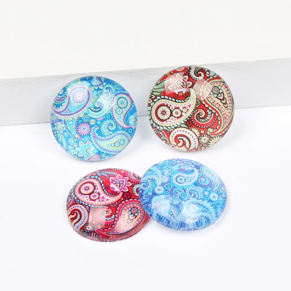Reidgaller цветок фото стекло кабошон 10 мм 12 мм 14 мм 18 мм 20 мм 25 мм Смешанные плоские круглые кабошоны для изготовления ювелирных изделий