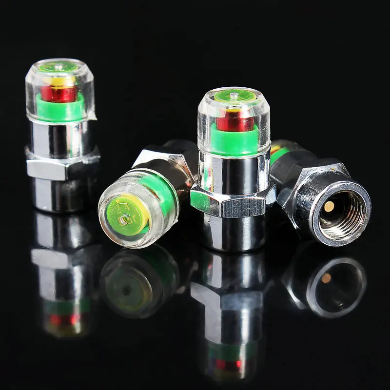 2015 High Quality Tire Valve Stem Cap 2.4 Bar Indicator Car Auto Pressure Monitor Caps|caps for water bottles|valve shut off pressurecap |