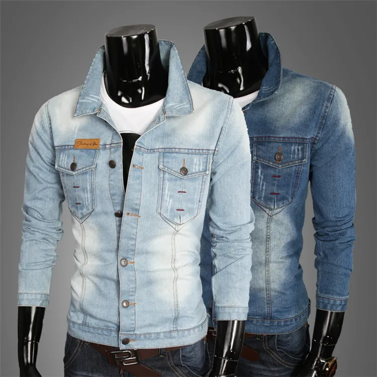 2015 men denim jacket, cotton jeans 