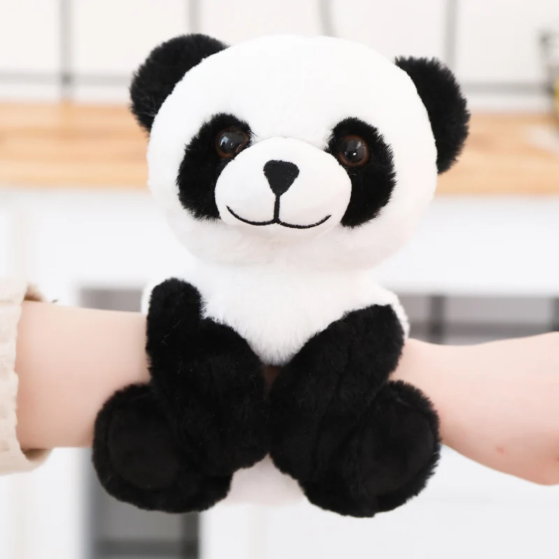 panda Милый мультяшный браслет с животными, плюшевая игрушка, кукла панда, единорог, Шиба-ину, обезьяна, енот, свинья, медведь, кукла, детские праздничные подарки - Цвет: panda
