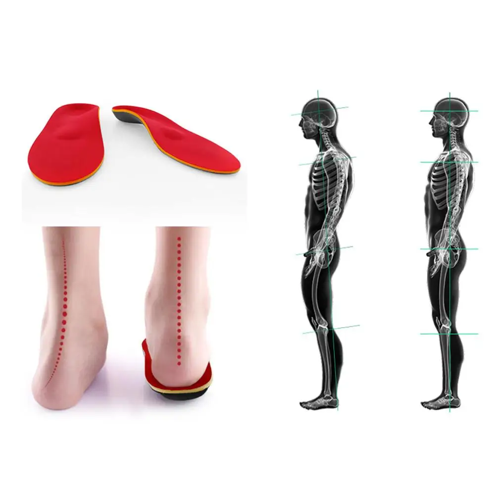 PCSsole Best Flat Feet Insoles Orthotic Arch Support Inserts Orthopedic Shoes Soles for Sneakers Plantar Fasciitis Men Woman