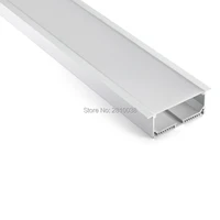 10 x 2m setslot recessed wall aluminium profile led strip super wide t size led aluminum channel profile for embedded wall lamp