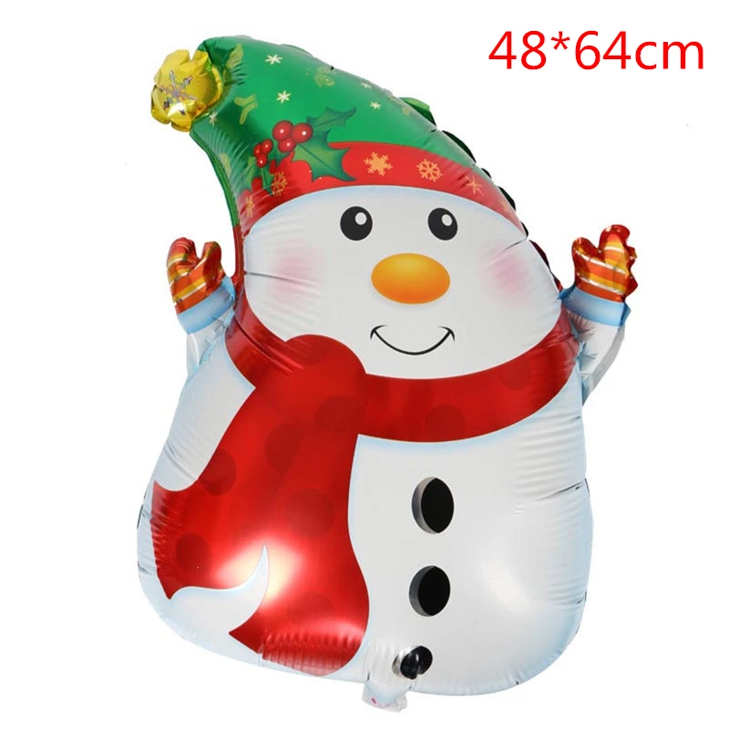 Snowman 1 шт рождественские фольгированные шары Рождественские шары гелиевые надувные шары Рождественские классические декоративные игрушки рождественские подарки - Цвет: Snowman