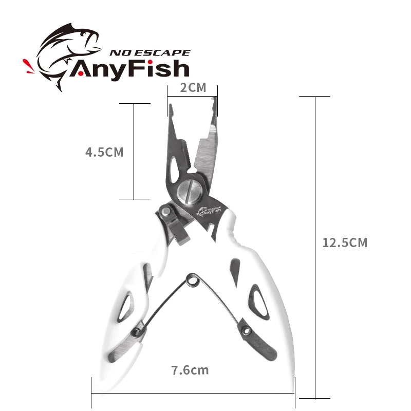 Рыболовные плоскогубцы ANYFISH ножницы с титановым покрытием оплетка приманка
