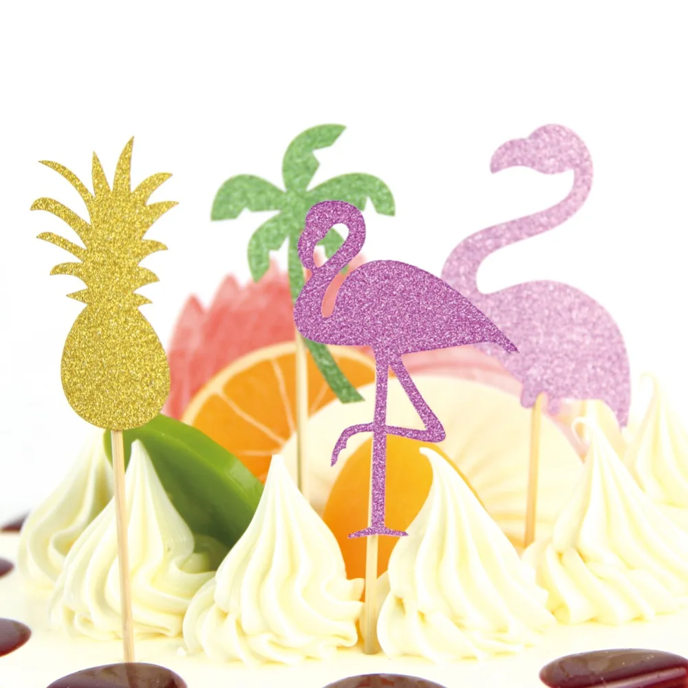 Hawaiian Party Decorations Flamingo Banner Paper Fans Pineapple Honeycomb Balls Decoration Tropical Summer Birthday Favors | Дом и сад