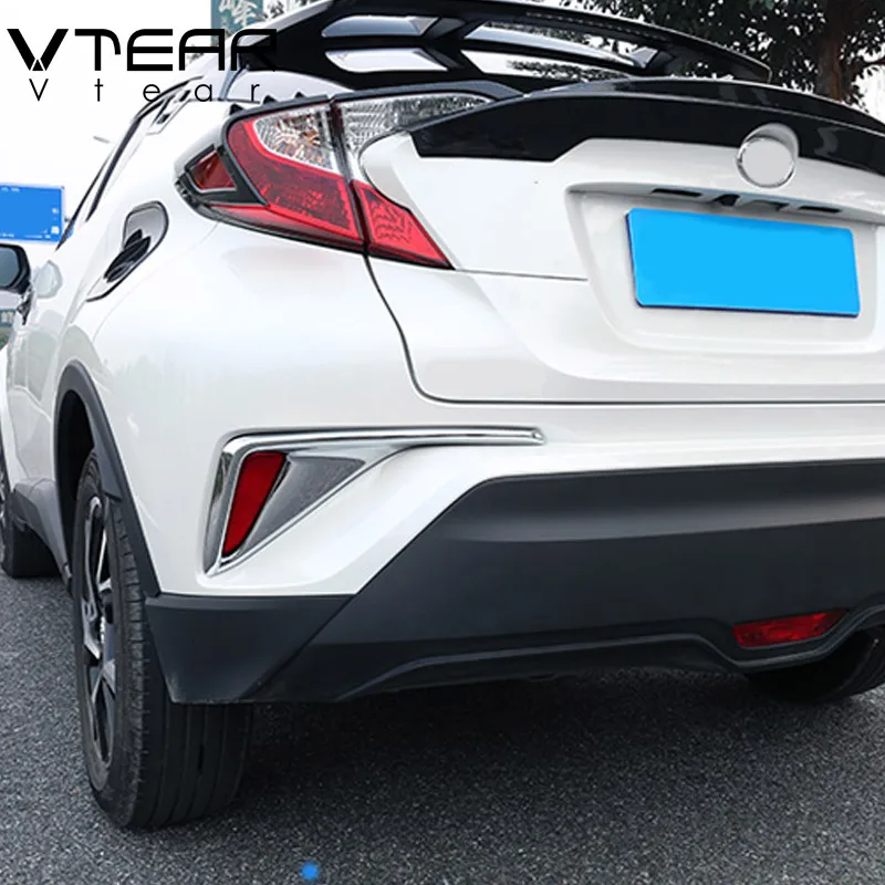 Vtear для Toyota C HR CHR хромированные аксессуары задний противотуманный светильник