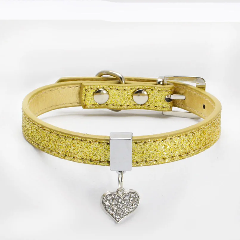 Bling Стразы ошейник Кристалл Цепочки и ожерелья щенок собака Воротники