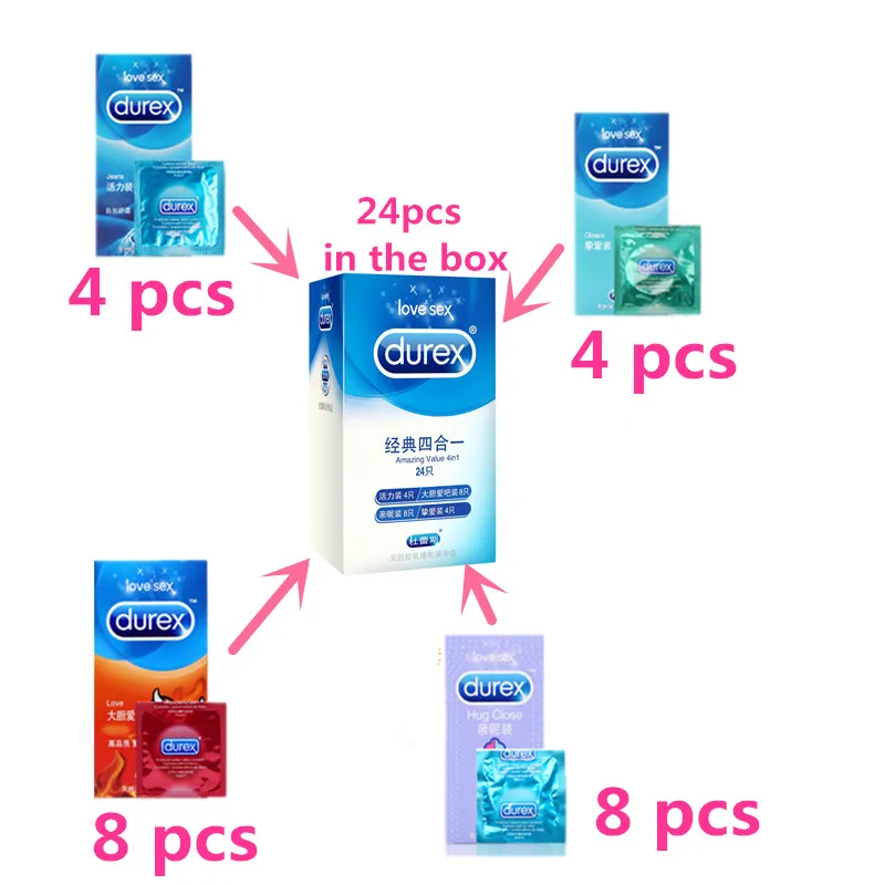 Латексные презервативы Durex 70 шт./лот для мужчин из натурального латекса со