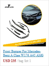 ABS задний диффузор бампер спойлер с выхлопом для Mercedes-Benz класс W176 A45 AMG A180 A200 хэтчбек 4 двери 2013