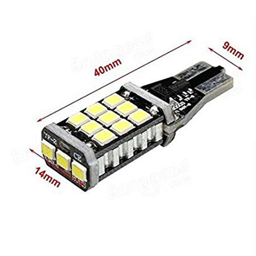 Светодиодсветодиодный лампы для задних фонарей YSY 50 шт. ST15 W16W 921 912 2835 21SMD Canbus |