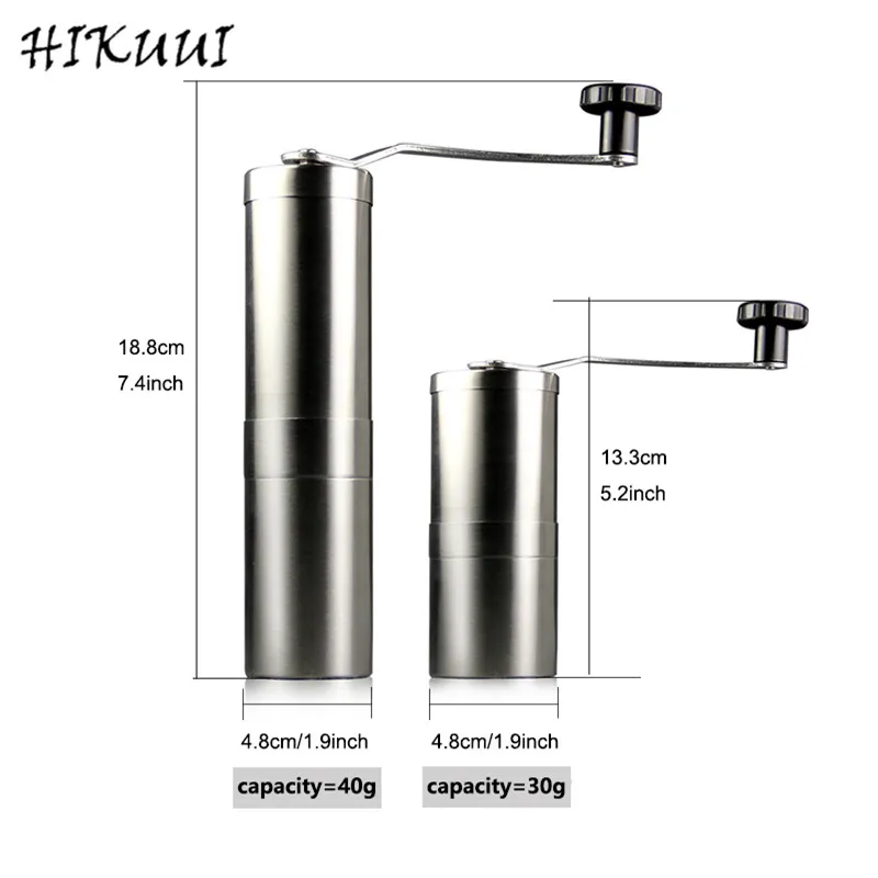 HIKUUI 1 шт. 30 г/40 г ручная кофемолка из нержавеющей стали домашние кухонные