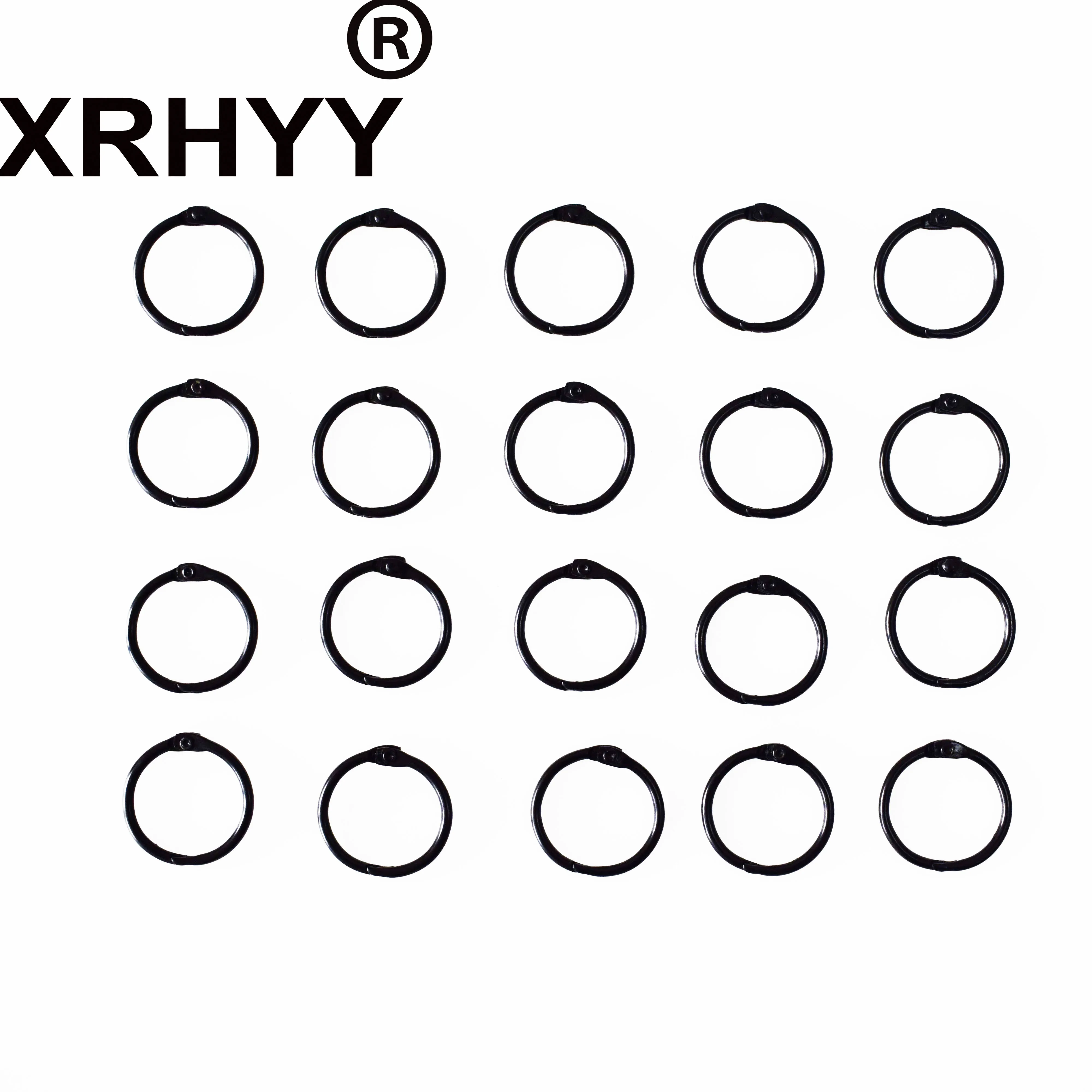 XRHYY металлическое черное кольцо брелок для ключей lat круглая книга обложка