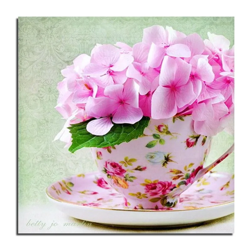 

3D Porcelain Flower 40x40cm DIY Square Crystal Rhinestone Diamond Embroidery Pasted Paintings Diamond Mosaic Needlework Pictures